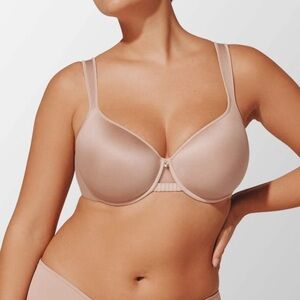 ThirdLove 24/7 Classic Perfect Full Coverage Bra 38E Taupe Poke Free 38DD Comfy